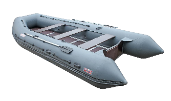 Лодка надувная Мнев и К Посейдон 520 Marine, темно-серая, длинная нога, ткань 1400 г/м.кв.