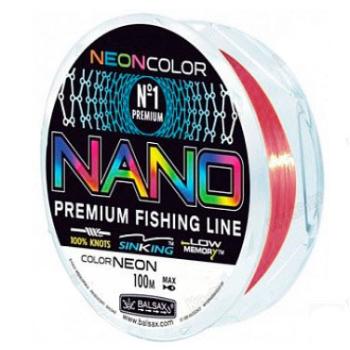Леска BALSAX "Nano Neon Fuxia" 100м 0,18 (5,0кг)
