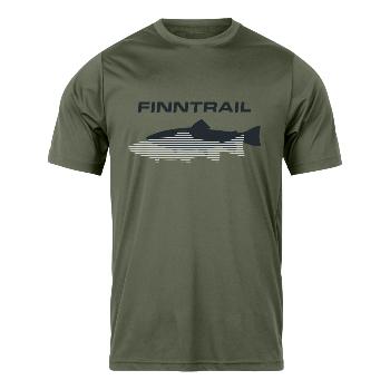 Футболка Finntrail Shadow fish, Khaki_N (XL)