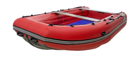 Картинка Лодка надувная Шерпа 430 Jet, цвет красный (ТПУ 0,7 мм, разъемный транец) от магазина Адмирал моторс