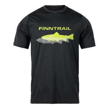 Картинка Футболка Finntrail Shadow fish, BlackYellow_N (M) от магазина Главный Рыболовный
