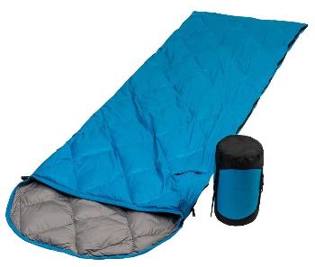Спальный мешок пуховый Premier Fishing, синий, t-5, (190+30)х75 см, (PR-YJSD-25-B)