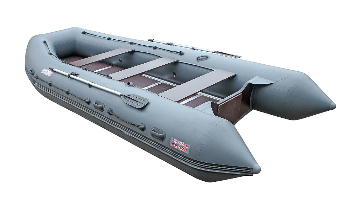 Лодка надувная Мнев и К Посейдон 520 Marine, тёмно-серая, длинная нога, ткань 1400 г/м.кв.
