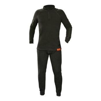 Картинка Комплект термобелья Woodland "ThermoLine ZIP" чёрный (S) от магазина Главный Рыболовный