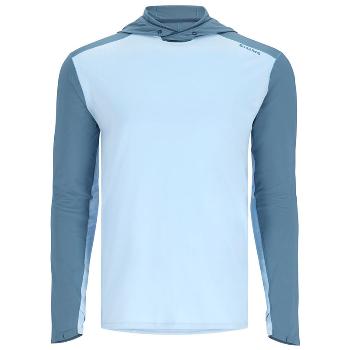 Термофутболка Simms Bugstopper Solarflex Hoody, Sky/Neptune (M)