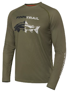 Лонгслив Finntrail Wave Fish Khaki (XL)