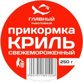 Картинка Прикормка "Криль" (свежемороженный) 250 г от магазина Главный Рыболовный