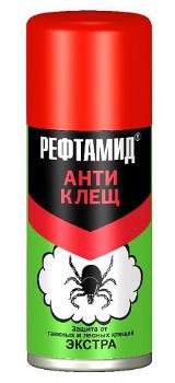 Аэрозоль акарицид "Рефтамид экстра антиклещ", (5-03.08.005.01), 145 мл