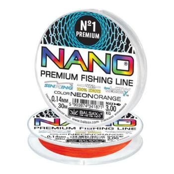 Картинка Леска BALSAX "Nano Neon Orange" 50м 0,38 (17,00кг) от магазина Главный Рыболовный