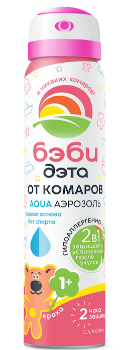 Картинка Аэрозоль Бэби-Дэта Aqua от комаров 2 в 1, от 1 года, 100 мл от магазина Главный Рыболовный