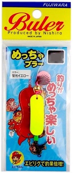 Блесна Fujiwara Meccha buler, флуоресцентный желтый, 6 г
