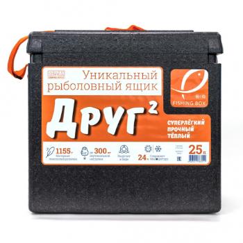 Рыболовный ящик Camping World "Друг-2" 25 л, цвет чёрный