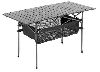 Стол складной Premier 120x55x65 см с отделом под посуду столешница алюминий PR-MC-608