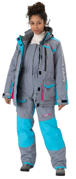 Костюм зимний женский Huntsman "Siberia Lady", Breathable, серый/голубой (44-46/170-176)