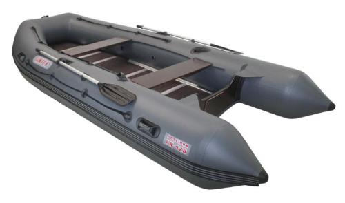 Лодка надувная Мнев и К Антей 420 Marine, тёмно-серая