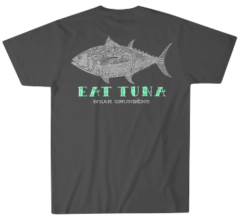 Футболка Grundens Eat Tuna T-Shirt SMU Charcoal (S)