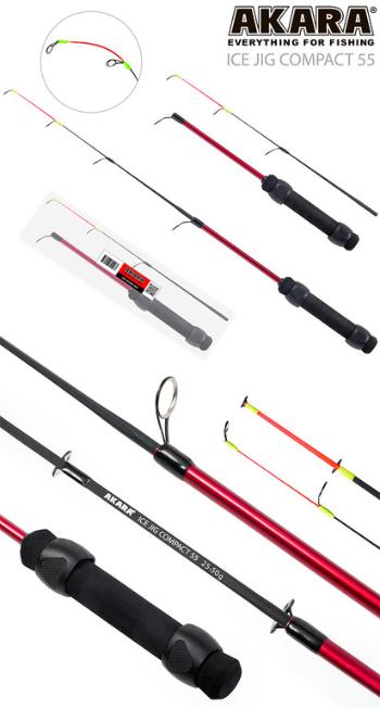Картинка Удилище зимнее Akara Ice Jig Compact 50 гр., 55 см от магазина Главный Рыболовный