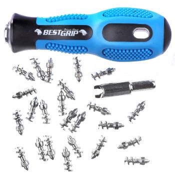 Картинка Набор для шипования ботинок Textreme Kit Tungsten Stud For felt sole Kit  (24 шт.) от магазина Главный Рыболовный