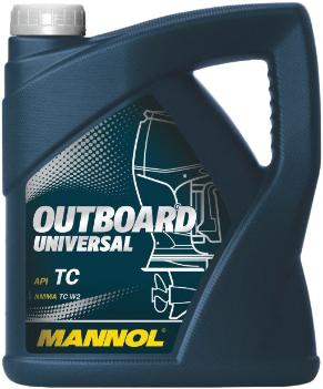 Масло для 2-х тактных моторов Mannol outboard universal, 4 л