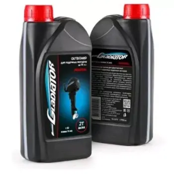 Масло для 2-х тактных моторов Gladiator Аква Стандарт минеральное TC-W3, 0,95 л