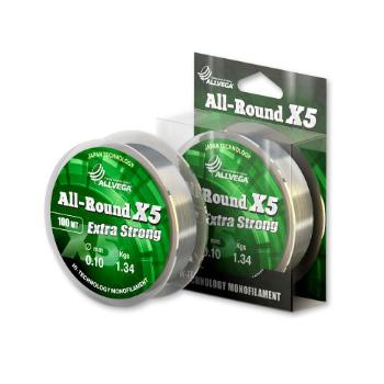 Картинка Леска Allvega "All-Round X5" 100м 0,16мм (3,28кг) от магазина Главный Рыболовный