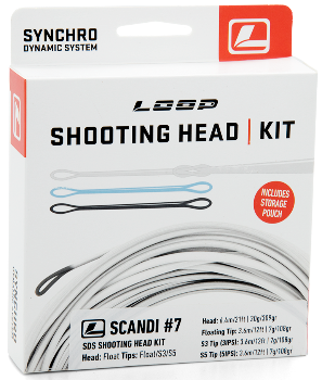 Картинка Голова LOOP SDS Synchro Scandi Kit #6, Floating Belly +3 Tips (F, S3, S5) (США) от магазина Главный Рыболовный