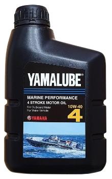 Картинка Масло для 4-х тактных подвесных лодочных моторов, минеральное Yamalube 4 SAE 10W-40 API SJ (1 л) от магазина Адмирал моторс