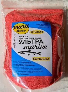 Прикормка Well Baits Ультрамарин 250 г (сухая паста, красная, с крилем)