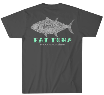Футболка Grundens Eat Tuna T-Shirt SMU Charcoal (L)