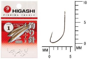 Крючок Higashi Akitakitsune ringed №1 Silver