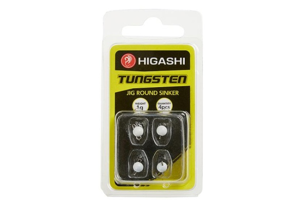 Картинка Грузила Higashi Jig Tungsten Sinker R Luminous (1гр (set-4pcs)) от магазина Главный Рыболовный