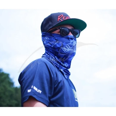 Картинка Балаклава Duo UV Headwear Blue Camo от магазина Главный Рыболовный