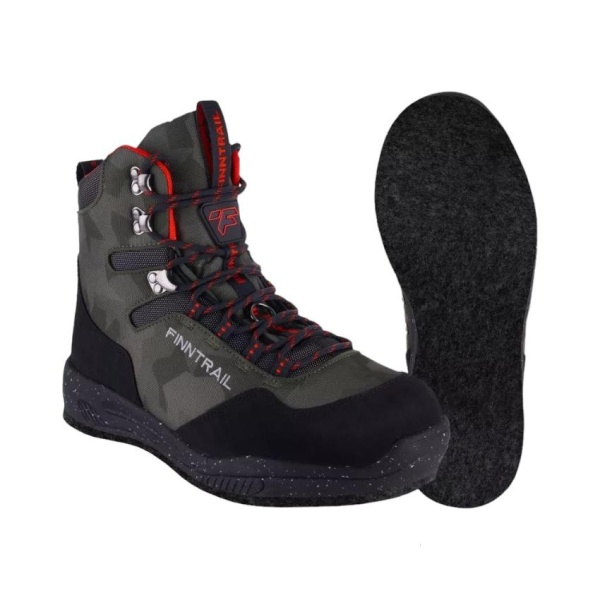 Картинка Ботинки забродные Finntrail Sportsman CamoShadowGreen, войлок, р.43 (10) от магазина Главный Рыболовный