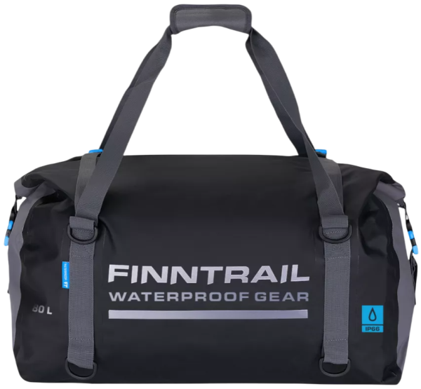 Картинка Гермосумка Finntrail Big Roll, Black, 80 л от магазина Главный Рыболовный