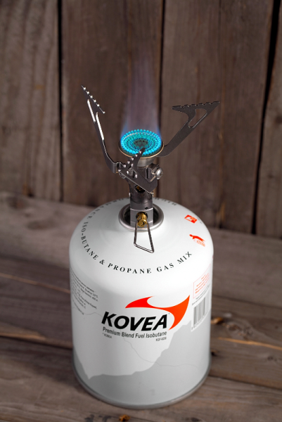 Картинка Горелка газовая Kovea Flame Tornado, 80 г, без пьезоподжига от магазина Главный Рыболовный