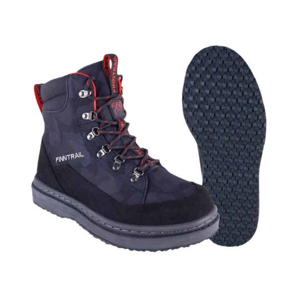 Картинка Ботинки забродные Finntrail Greenwood CamoShadowBlack, резина, р.39 (06) от магазина Главный Рыболовный