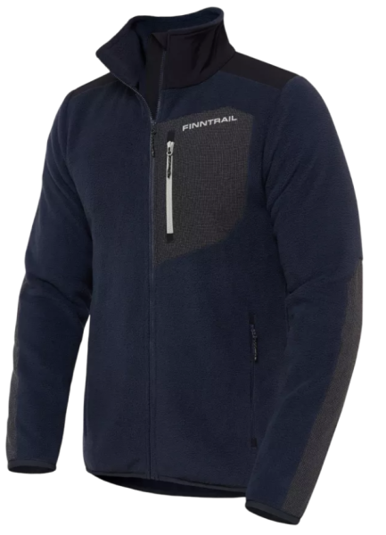 Картинка Термокуртка мужская Finntrail Sherpa DarkGrey (M) от магазина Главный Рыболовный