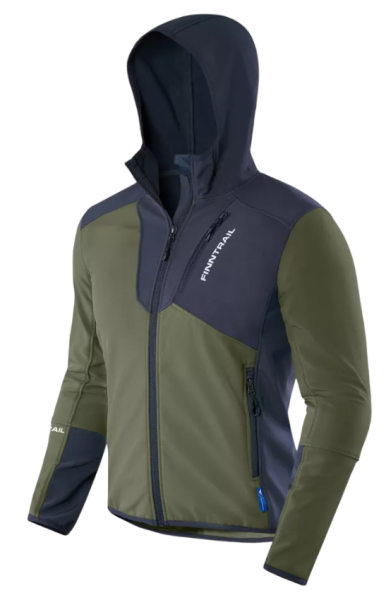 Картинка Термокуртка Finntrail Softshell Nitro Khaki (M) от магазина Главный Рыболовный