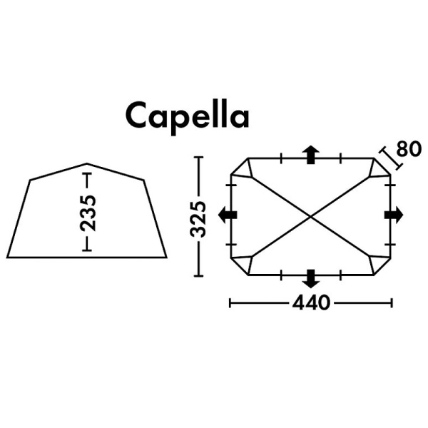 Картинка Шатер кемпинговый FHM "Capella", синий/серый от магазина Главный Рыболовный