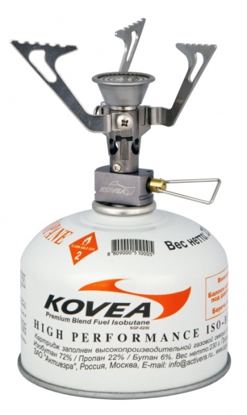 Картинка Горелка газовая Kovea Flame Tornado, 80 г, без пьезоподжига от магазина Главный Рыболовный