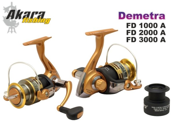 Картинка Катушка безынерционная Akara Demetra FD1000A 3+1bb з/ш от магазина Главный Рыболовный