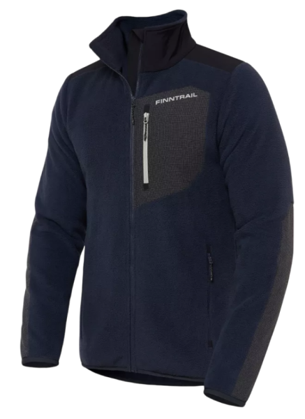 Картинка Термокуртка мужская Finntrail Sherpa DarkGrey (L) от магазина Главный Рыболовный
