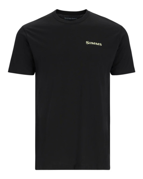 Картинка Футболка Simms Bass Outline T-Shirt, Black (S) от магазина Главный Рыболовный