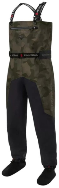 Картинка Вейдерсы Finntrail Aquamaster CamoShadowGreen (M) от магазина Главный Рыболовный